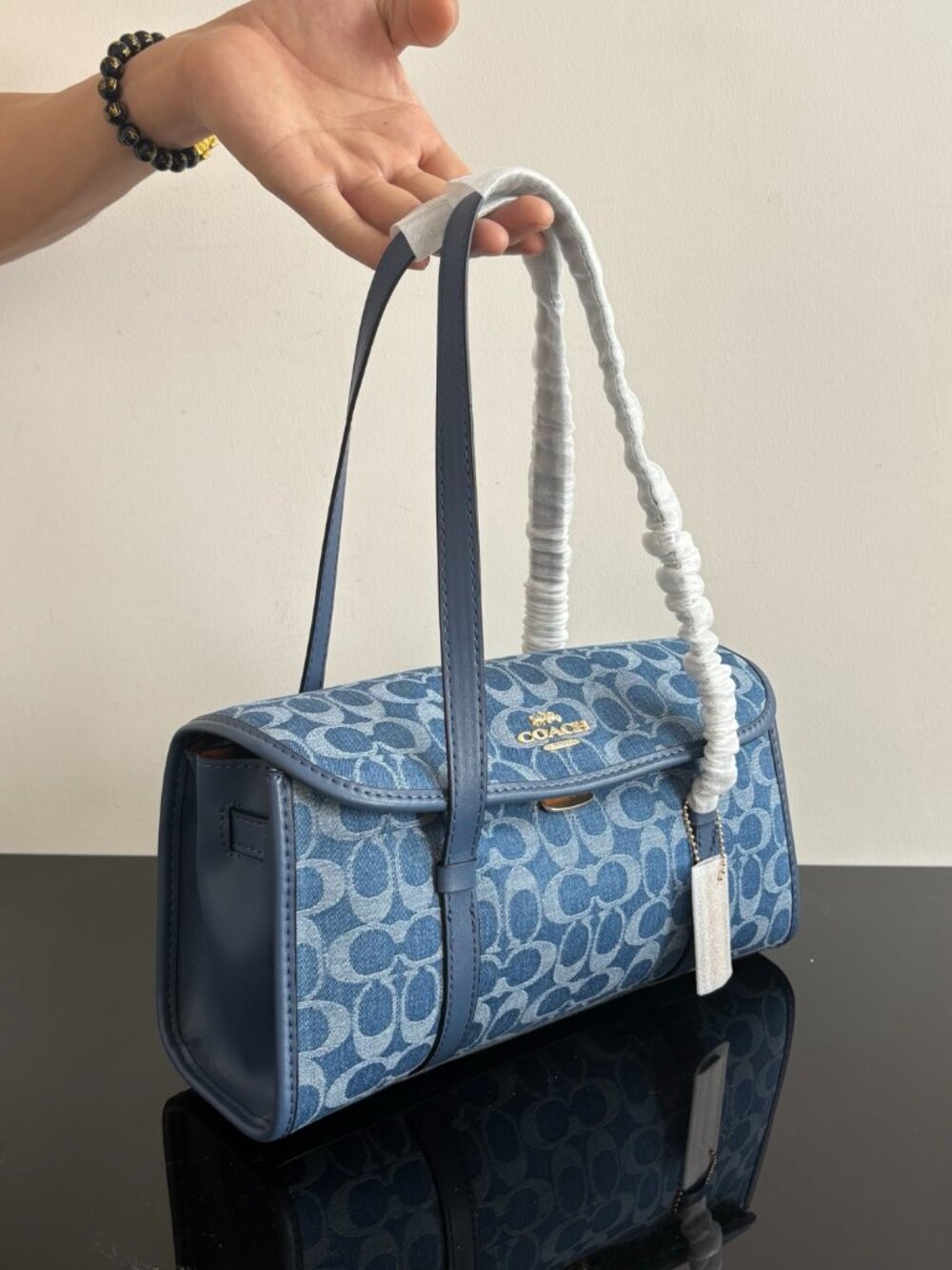 Coach Bridget Flap Shoulder Bag In Signature Denim - Picture 2 of 8